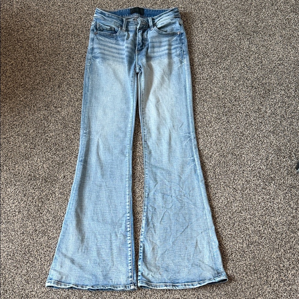 Buckle Light Blue Flare Jeans